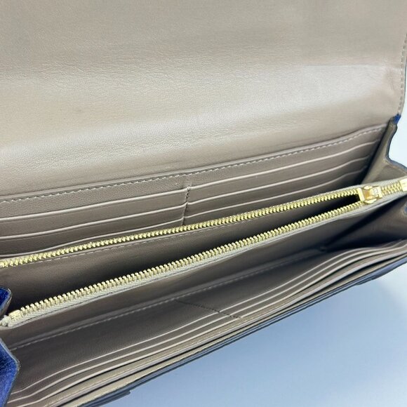 Celine Blue Leather Wallet - Picture 5 of 6